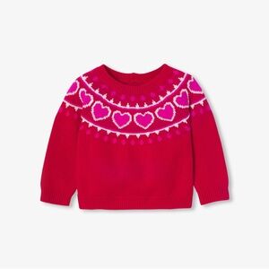 Jacadi Pink Heart Sweater
